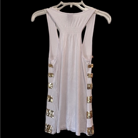 2b bebe Racerback Dressy Tank Top w/ Sequins - Picture 2 of 5